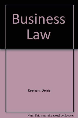 Beispielbild fr Business Law zum Verkauf von AwesomeBooks