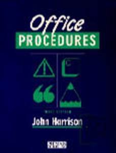 Beispielbild fr Office Procedures zum Verkauf von WorldofBooks
