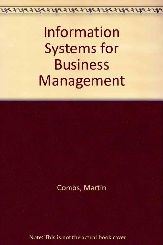 Beispielbild fr Information Systems for Business Management zum Verkauf von AwesomeBooks