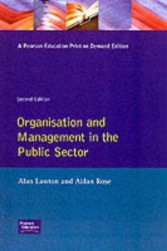 Beispielbild fr Organisation and Management in the Public Sector zum Verkauf von Reuseabook