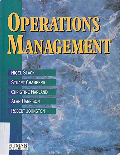 Imagen de archivo de Operations Management a la venta por Reuseabook