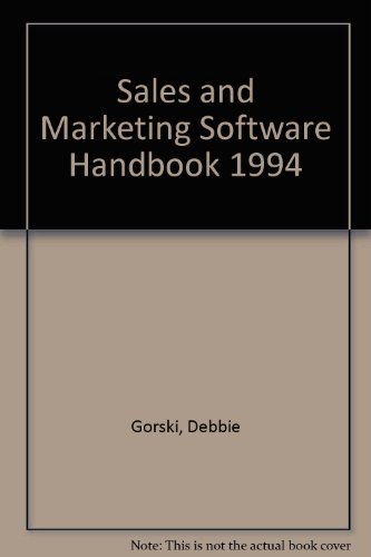 1994 Price Waterhouse Sales and Marketing Software Handbook (9780273606154) by Gorski, Debbie; Ingram, Jonathan