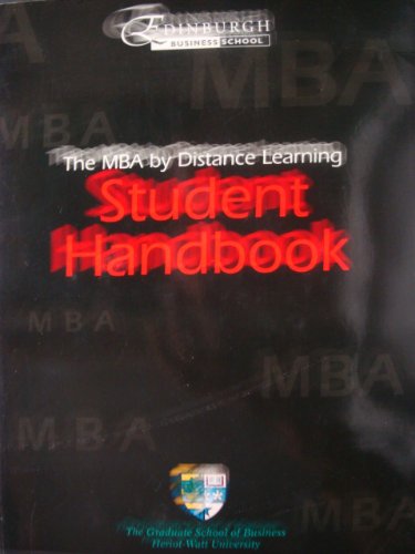 The MBA By Distance Learning Student Handbook