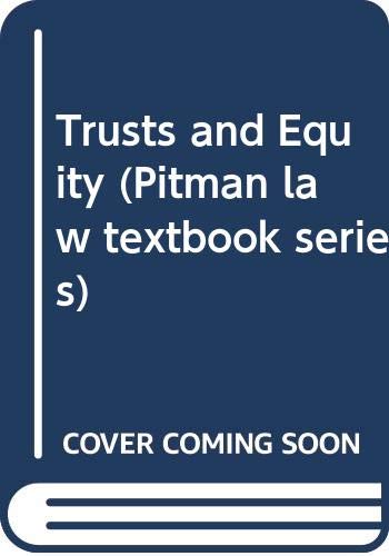 Trust and Equity (Pitman Law Textbook Series) (9780273614111) by Edwards, Richard; Stockwell, Nigel