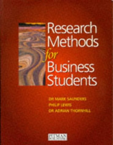 Beispielbild fr Research Methods for Business Students zum Verkauf von WorldofBooks