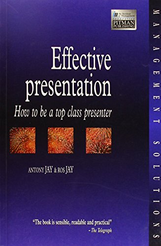 Beispielbild fr Effective Presentation (Institute of Management) zum Verkauf von WorldofBooks