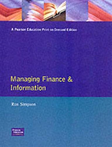 Imagen de archivo de Managing Finance and Information HNC/D (HNC/D Modular Series) a la venta por Reuseabook