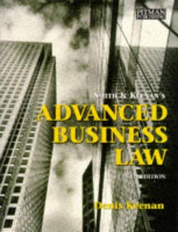 Stock image for Smith and Keenan's Advanced Business Law for sale by AwesomeBooks