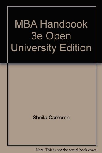 9780273628125: MBA Handbook 3E Open University Edition