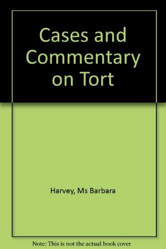 9780273631583: Cases and Commentary on Tort
