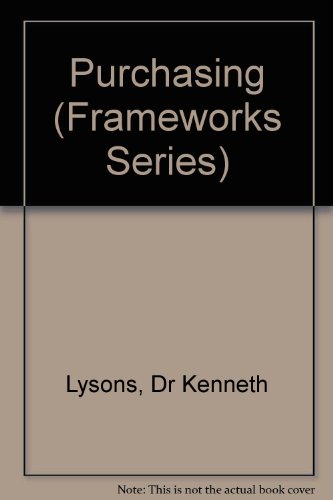 Stock image for Purchasing (Frameworks Series) for sale by Reuseabook