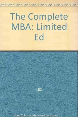 Imagen de archivo de Complete Mba Companion a la venta por Irish Booksellers