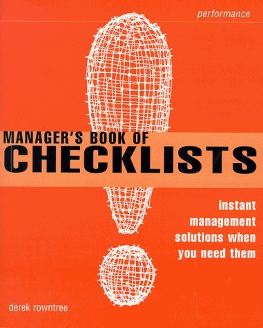 Beispielbild fr Manager's Book of Checklists zum Verkauf von WorldofBooks