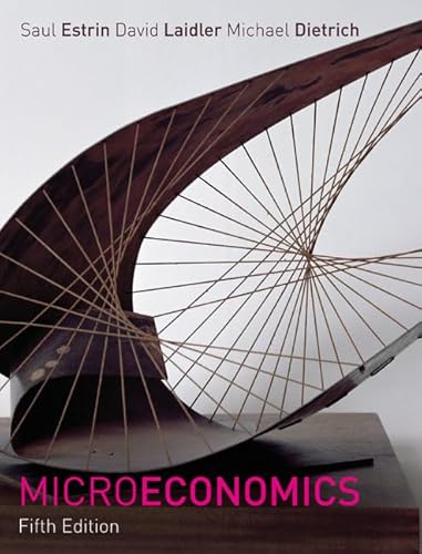 Microeconomics (9780273646273) by Estrin, Saul; David, Laidler; Dietrich, Michael