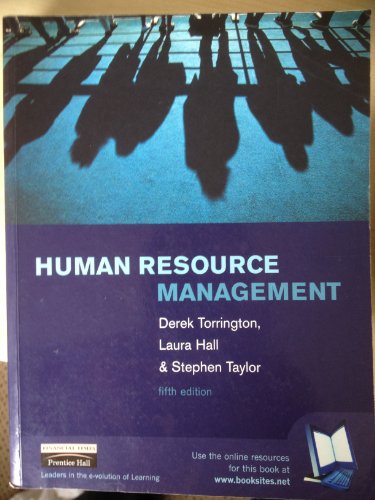 Human Resource Management (9780273646396) by Derek Torrington