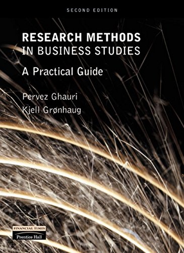 research methods in business studies ghauri
