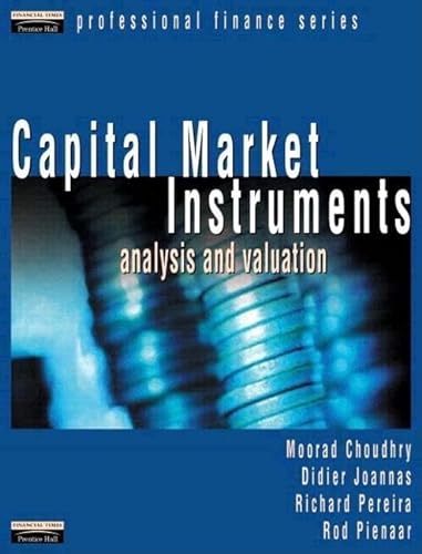 Imagen de archivo de Capital Market Instruments: Analysis and Valuation a la venta por HPB-Red