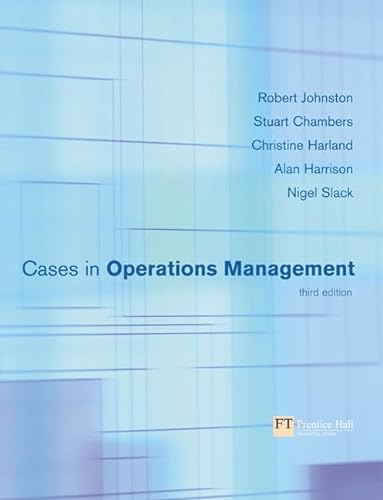 Beispielbild fr Cases in Operations Management zum Verkauf von Better World Books Ltd