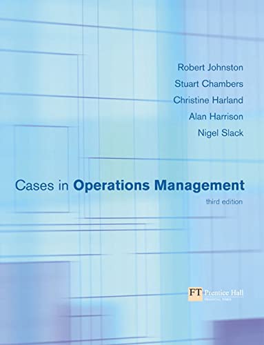 9780273655312: Cases in Operations Management: Third Edition