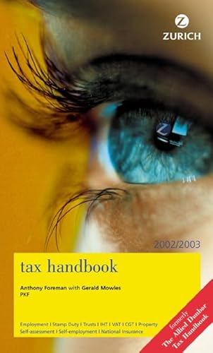 9780273662198: Zurich Tax Handbook 2002-2003