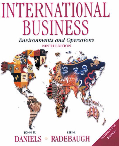 International Business: Environments and Operations (Including Pin Card) (9780273677062) by Daniels
