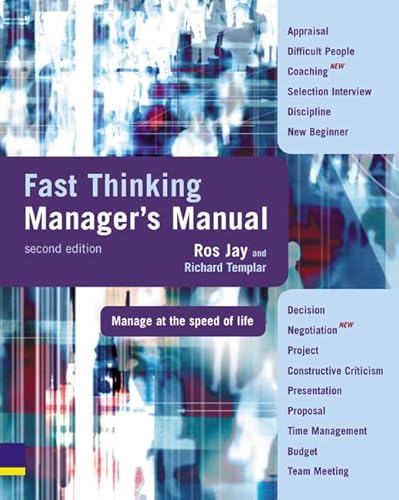 Imagen de archivo de Fast Thinking Manager's Manual: manage at the speed of life a la venta por WorldofBooks