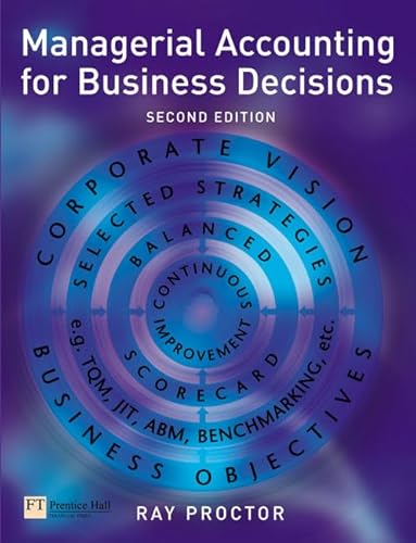 Beispielbild fr Managerial Accounting for Business Decisions zum Verkauf von WorldofBooks