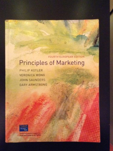 Beispielbild fr Principles of Marketing : European Edition zum Verkauf von Better World Books Ltd