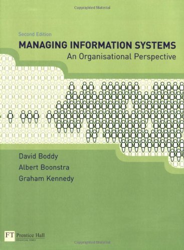 Beispielbild fr Managing Information Systems: An Organisational Perspective zum Verkauf von MusicMagpie