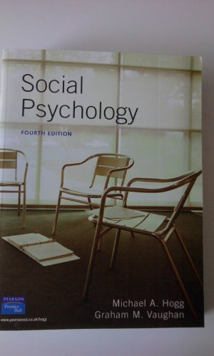 Beispielbild fr Social Psychology zum Verkauf von AwesomeBooks