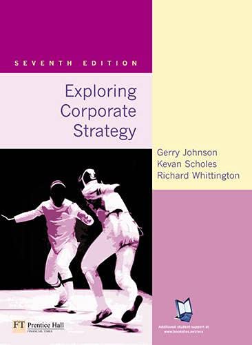 9780273687399: Exploring Corporate Strategy.: 7th edition