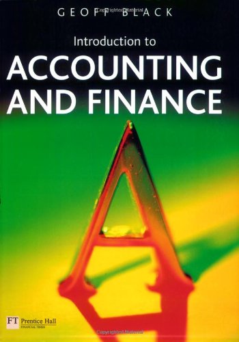 Imagen de archivo de Introduction to Accounting and Finance a la venta por AwesomeBooks