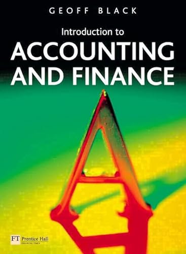 Stock image for Introduction to Accounting and Finance for sale by WorldofBooks