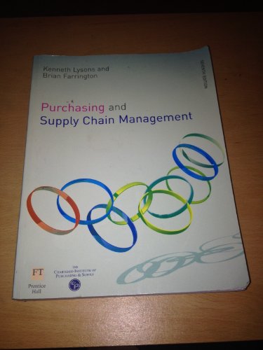 9780273694380: Purchasing and Supply Chain management