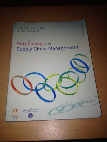 Stock image for Purchasing and Supply Chain Management for sale by Better World Books