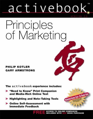 Principles of Marketing: Active Book 2.0: AND Mastering Marketing, Universal CD-ROM Edition with Pin Card for Online Course (9780273694779) by KOTLER