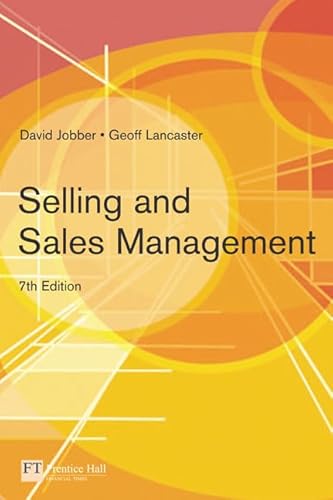 Beispielbild fr Selling and Sales Management zum Verkauf von Reuseabook