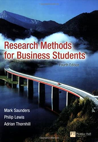 Beispielbild fr Research Methods for Business Students zum Verkauf von medimops