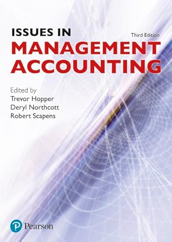 Stock image for Issues in Management Accounting for sale by Better World Books Ltd