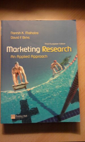 Stock image for Marketing Research : An Applied Approach for sale by Better World Books: West