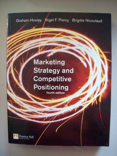 Beispielbild fr Marketing Strategy and Competitive Positioning (4th Edition) zum Verkauf von SecondSale