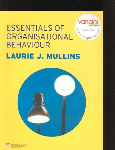 Imagen de archivo de Essentials of Organisational Behaviour a la venta por Anybook.com