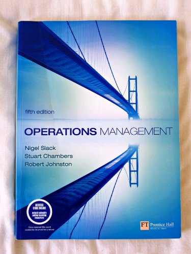 Stock image for Operations Management for sale by OwlsBooks