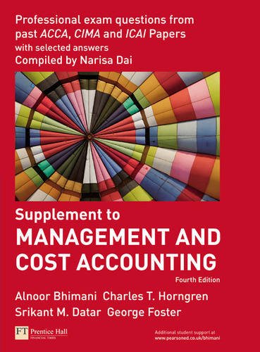 Stock image for Management and Cost Accounting Professional Questions for sale by Greener Books