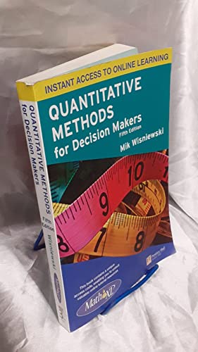 Beispielbild fr Quantitative Methods for Decision Makers zum Verkauf von AwesomeBooks