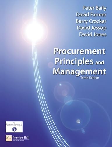 Stock image for Procurement Principles Management for sale by GoldBooks