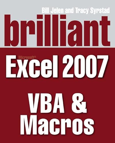 Beispielbild fr Brilliant Microsoft Excel 2007 VBA & Macros zum Verkauf von WorldofBooks