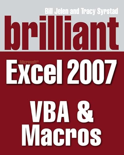 Imagen de archivo de Brilliant Microsoft Excel 2007 VBA & Macros a la venta por WorldofBooks