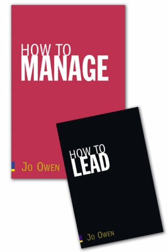 Imagen de archivo de How to Lead / How to Manage Owen, Jo a la venta por Iridium_Books