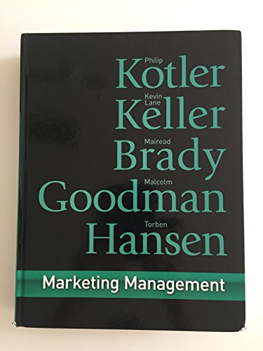 9780273718567: Marketing Management: First European Edition